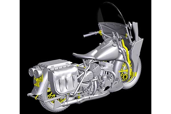 Американские мотоциклы на ремонте (MiniArt 35284) 1/35