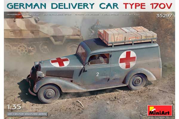 Немецкий автомобиль доставки TYPE 170V (MiniArt 35297) 1/35 Немецкий автомобиль доставки TYPE 170V (MiniArt 35297) 1/35
