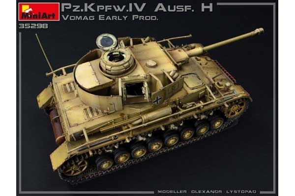 Pz.Kpfw.IV Ausf. H Vomag. Раннього виробництва. Травень 1943 (MiniArt 35298) 1/35