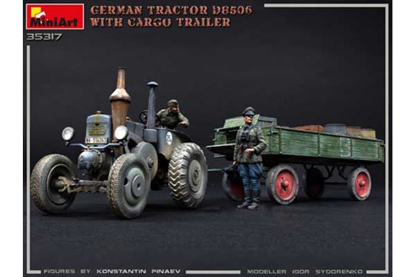 Німецький трактор D8506 з причепом (MiniArt 35317) 1/35