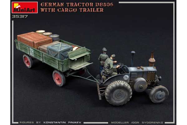 Німецький трактор D8506 з причепом (MiniArt 35317) 1/35