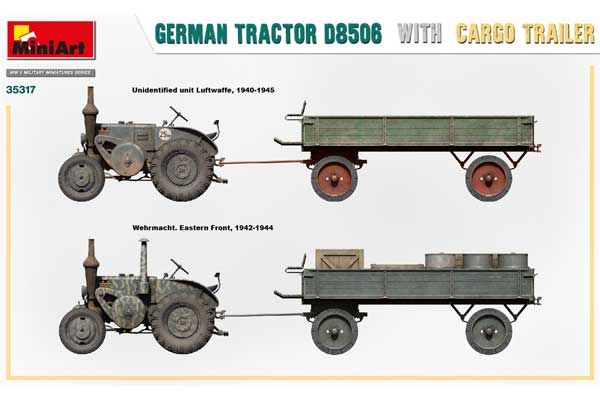 Німецький трактор D8506 з причепом (MiniArt 35317) 1/35