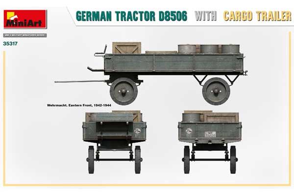 Німецький трактор D8506 з причепом (MiniArt 35317) 1/35