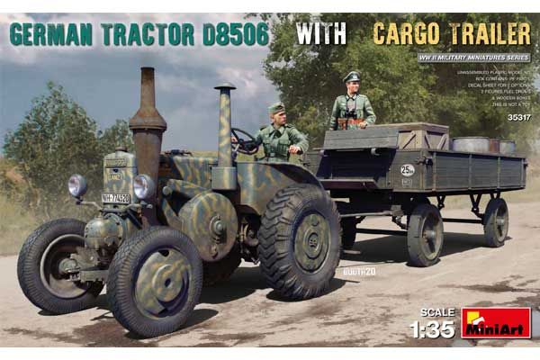 Немецкий трактор D8506 с прицепом (MiniArt 35317) 1/35 Немецкий трактор D8506 с прицепом (MiniArt 35317) 1/35