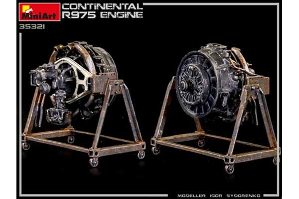 Двигатель Continental R975 (MiniArt 35321) 1/35