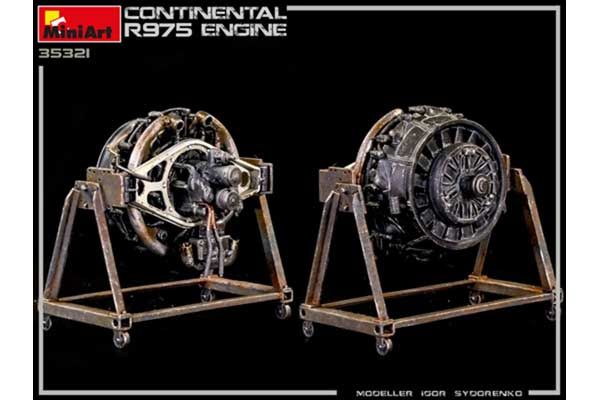 Двигатель Continental R975 (MiniArt 35321) 1/35