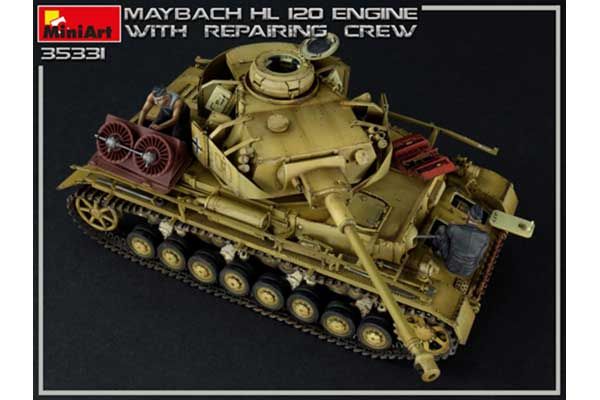 Двигун MAYBACH HL 120 з ремонтною командою (MiniArt 35331) 1/35