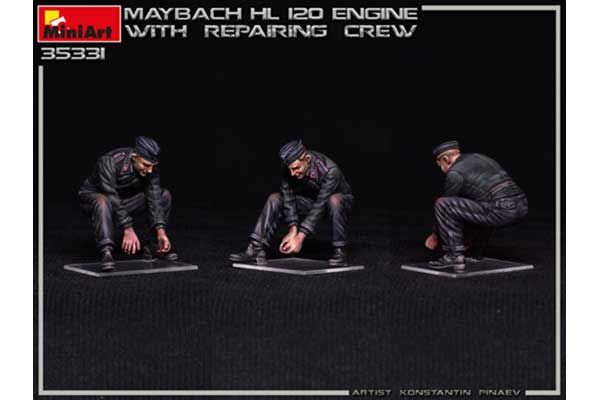 Двигун MAYBACH HL 120 з ремонтною командою (MiniArt 35331) 1/35