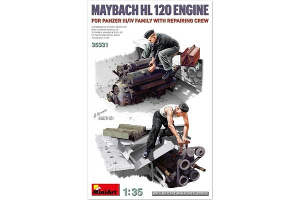 Двигатель MAYBACH HL 120 с ремонтной командой (MiniArt 35331) 1/35 Двигатель MAYBACH HL 120 с ремонтной командой (MiniArt 35331) 1/35