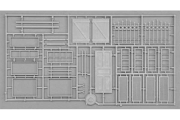 Зруйнований німецький гостьовий будинок (MiniArt 35538) 1/35