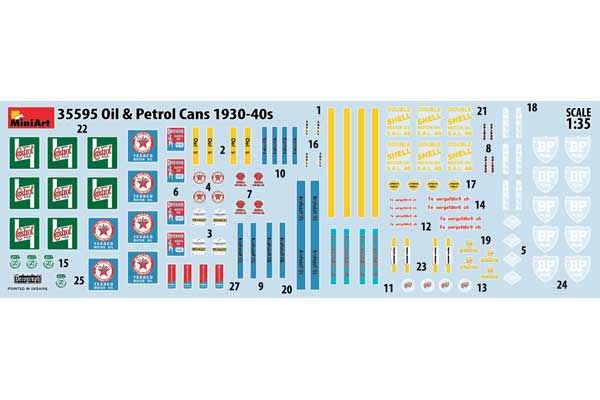 Канистры для Масла и Горючего 1930-40г. (MiniArt 35595) 1/35