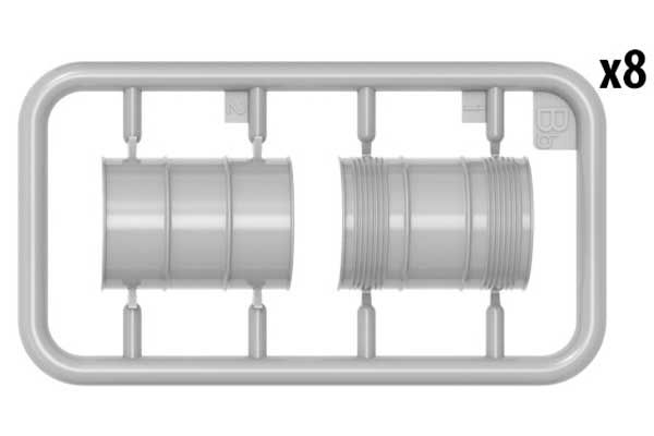 Металлические Бочки для Топлива и Масла 1930-50-х годов (MiniArt 35613) 1/35
