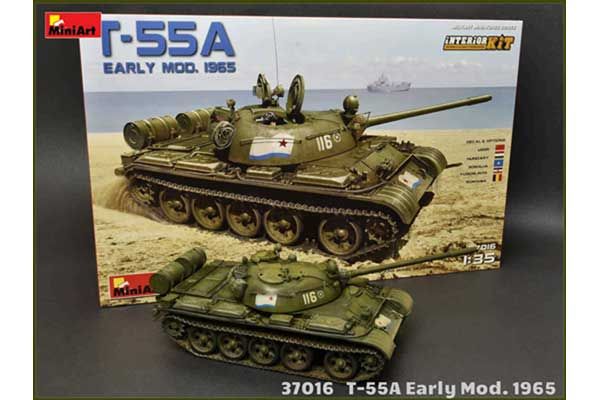 Т-55-А ранних выпусков 1965 (MiniArt 37016) 1/35