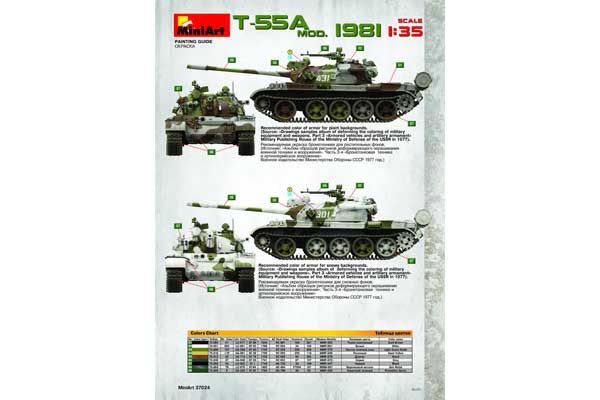 T-55A Мод. 1981 (MiniArt 37024) 1/35