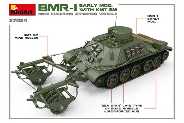 БМР-1 ранніх випусків з КМТ-5М (MiniArt 37034) 1/35