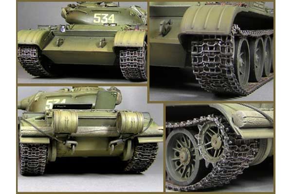Набірні гусениці для танків Т-54 раннього типу (MiniArt 37046) 1/3