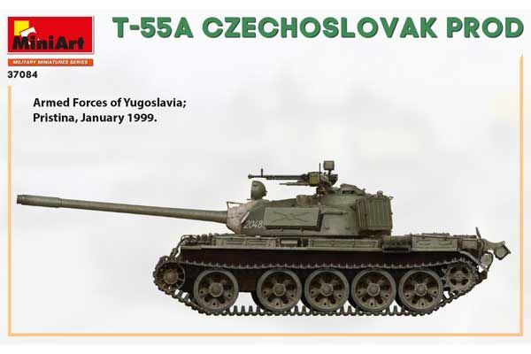 Т-55А чехословатского производства (MiniArt 37084) 1/35