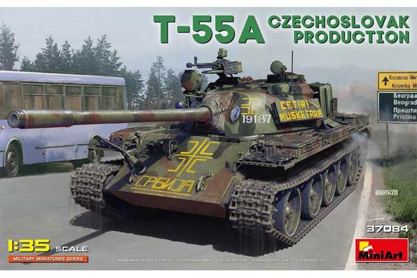 Т-55А чехословатского производства (MiniArt 37084) 1/35