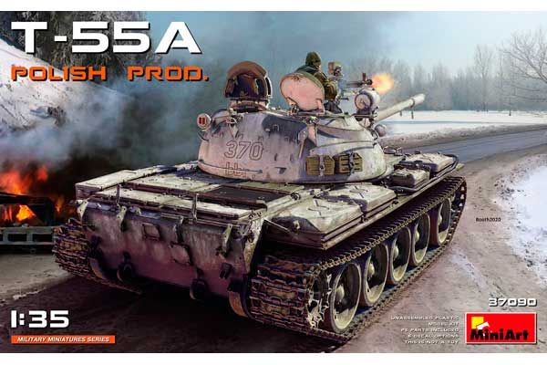 Т-55А Польского Производства (MiniArt 37090) 1/35 Т-55А Польского Производства (MiniArt 37090) 1/35