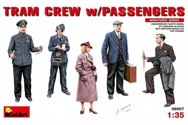 Экипаж трамвая с пассажирами (MiniArt 38007) 1/35