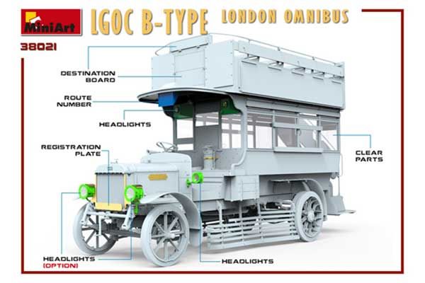 LGOC B-TYPE Лондонський Омнібус (MiniArt 38021) 1/35