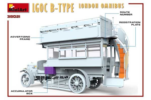 LGOC B-TYPE Лондонський Омнібус (MiniArt 38021) 1/35