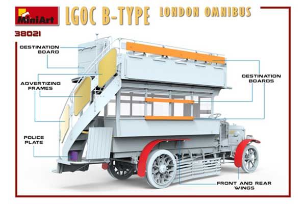 LGOC B-TYPE Лондонський Омнібус (MiniArt 38021) 1/35