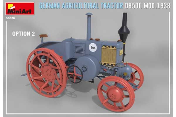 Німецький сільськогосподарський трактор D8500 мод.1938 р. (MiniArt 38024) 1/35
