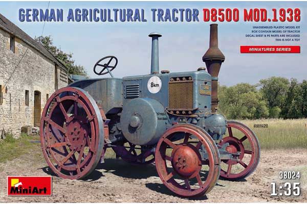 Німецький сільськогосподарський трактор D8500 мод.1938 р. (MiniArt 38024) 1/35 Німецький сільськогосподарський трактор D8500 мод.1938 р. (MiniArt 38024) 1/35