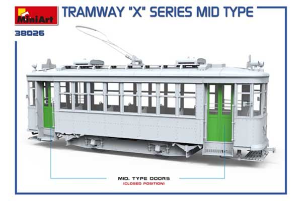 Трамвай “X” серии. Среднее производство (MiniArt 38026) 1/35