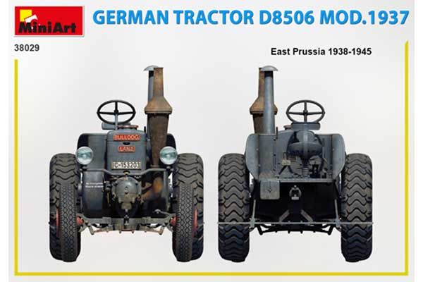 Немецкий трактор D8506 мод. 1937 (MiniArt 38029) 1/35