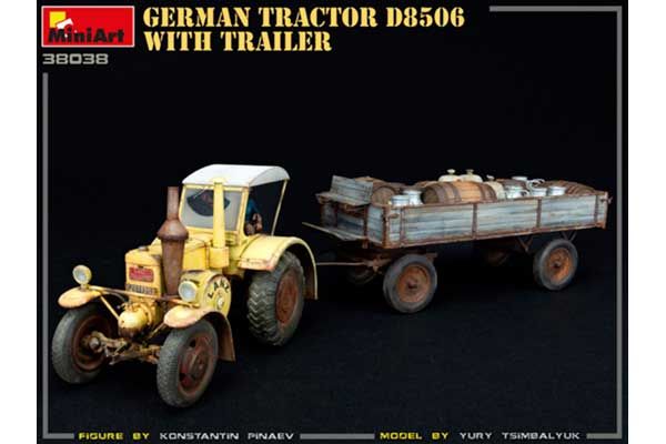 Німецький трактор D8506 з причепом (MiniArt 38038) 1/35