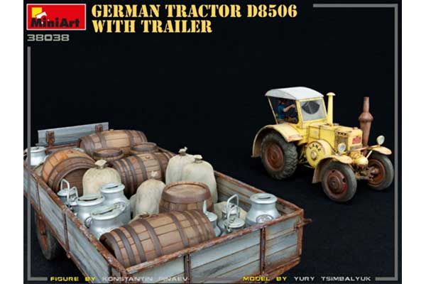 Німецький трактор D8506 з причепом (MiniArt 38038) 1/35