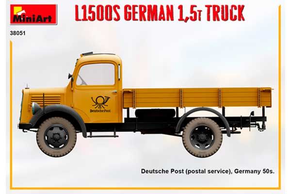L1500S німецька 1,5т вантажівка (MiniArt 38051) 1/35