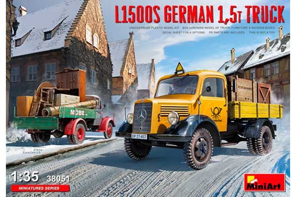 L1500S немецкий 1,5т грузовик (MiniArt 38051) 1/35