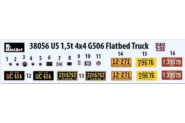 Американский 1,5т 4×4 бортовой грузовик (MiniArt 38056) 1/35