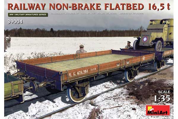 Залізничка безтормозна Платформа 16,5т. (MiniArt 39004) 1/35 Залізничка безтормозна Платформа 16,5т. (MiniArt 39004) 1/35