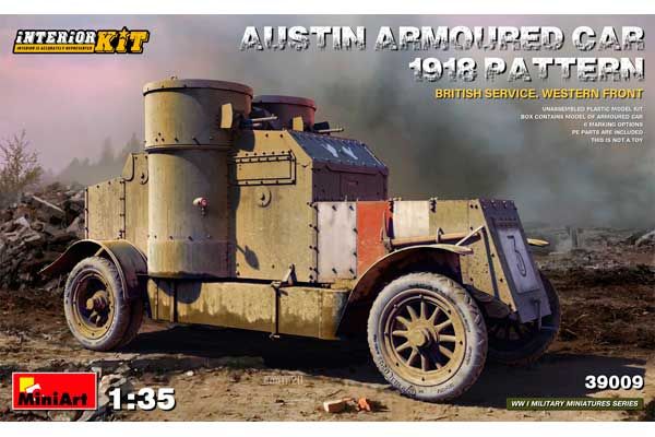 Бронеавтомобіль AUSTIN 1918. Британська служба. Західний фронт (MiniArt 39009) 1/35 Бронеавтомобіль AUSTIN 1918. Британська служба. Західний фронт (MiniArt 39009) 1/35