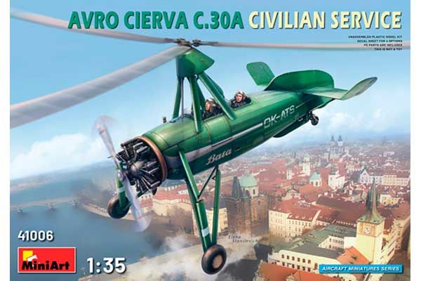 AVRO CIERVA  C.30A Цивільного Призначення (MiniArt 41006) 1/35 AVRO CIERVA  C.30A Цивільного Призначення (MiniArt 41006) 1/35