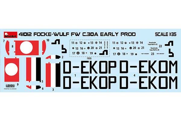 Focke Wulf FW C.30A “Heuschrecke” раннего производства (MiniArt 41012) 1/35