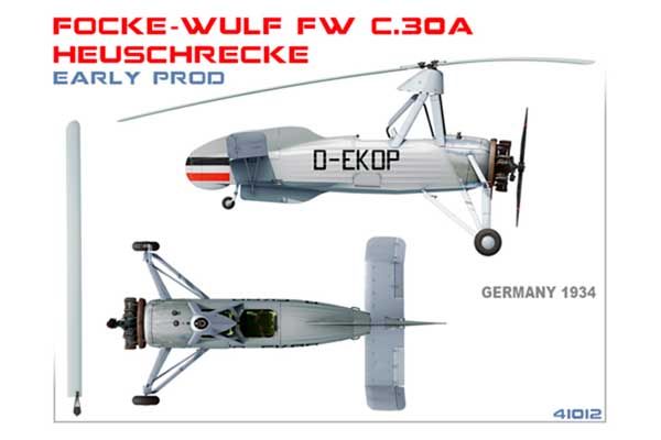 Focke Wulf FW C.30A “Heuschrecke” раннего производства (MiniArt 41012) 1/35