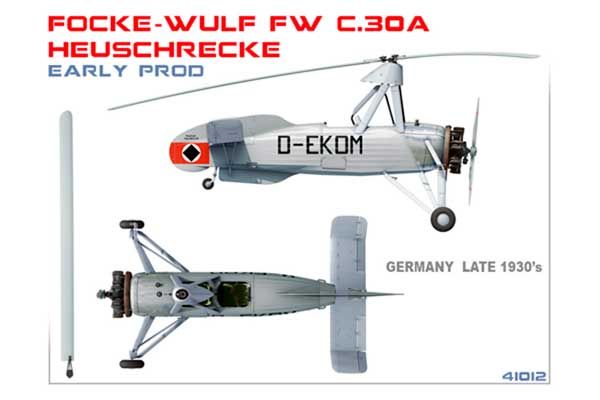 Focke Wulf FW C.30A “Heuschrecke” раннего производства (MiniArt 41012) 1/35