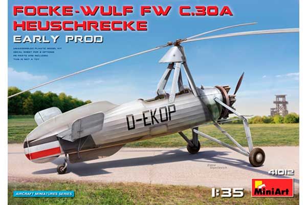 Focke Wulf FW C.30A “Heuschrecke” раннего производства (MiniArt 41012) 1/35 Focke Wulf FW C.30A “Heuschrecke” раннего производства (MiniArt 41012) 1/35