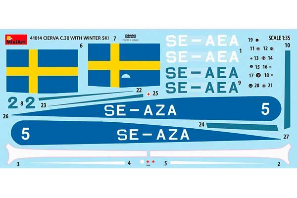 CIERVA C.30 с лыжами (MiniArt 41014) 1/35