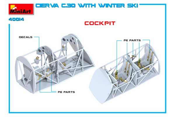 CIERVA C.30 с лыжами (MiniArt 41014) 1/35