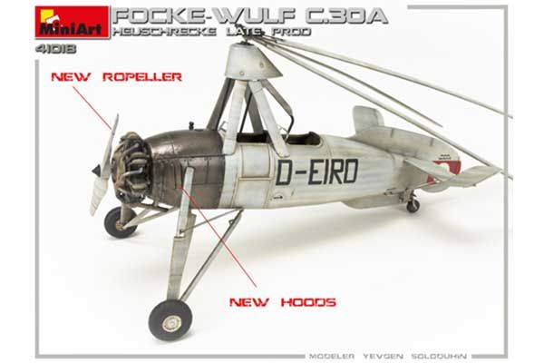 Focke Wulf FW C.30A “Heuschrecke” Позднего Производства (MiniArt 41018) 1/35