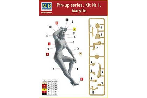 Серия Pin-up: Мерлин, набор №1 (Master Box 24001) 1/24