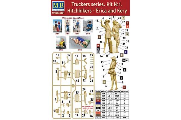 Автостопом, Еріка і Кері (MASTER BOX 24041) 1/24