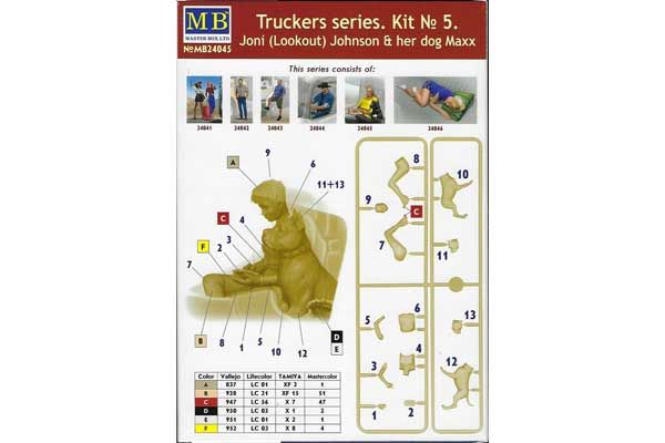 Джоні (Lookout) Джонсон та її собака Макс (Master Box 24045) 1/24