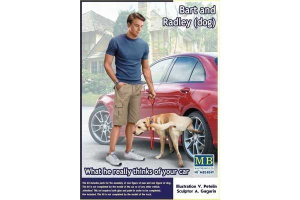 Что он действительно думает о вашей машине. Барт и Рэдли (собака) (Master Box 24049) 1/24 Что он действительно думает о вашей машине. Барт и Рэдли (собака) (Master Box 24049) 1/24